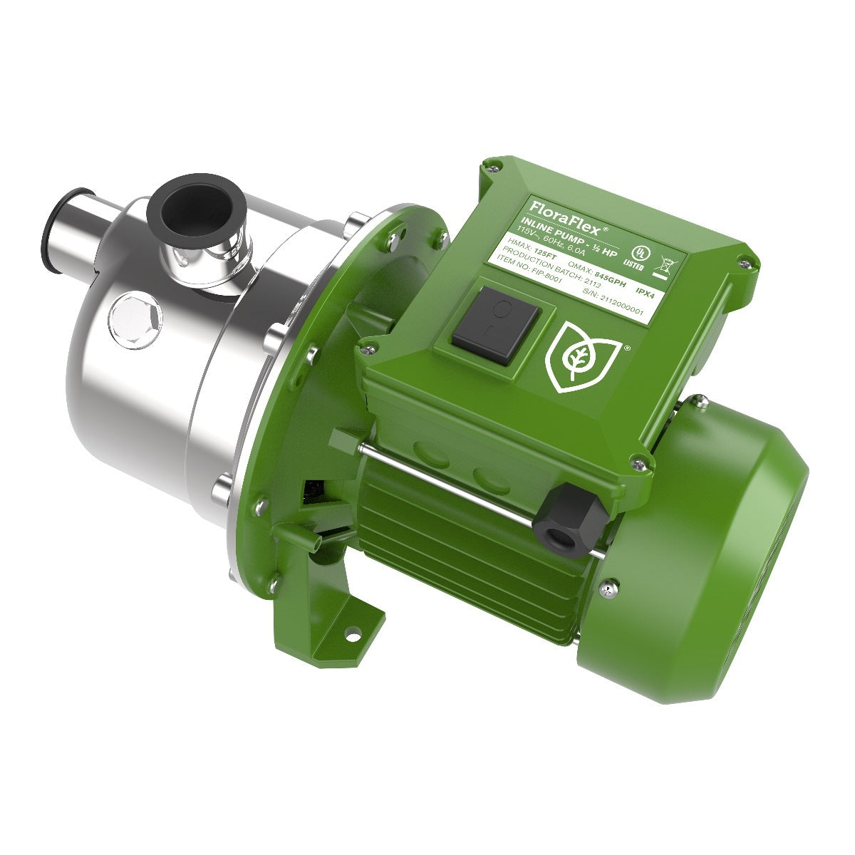 Floraflex 1/2 HP INLINE PUMP